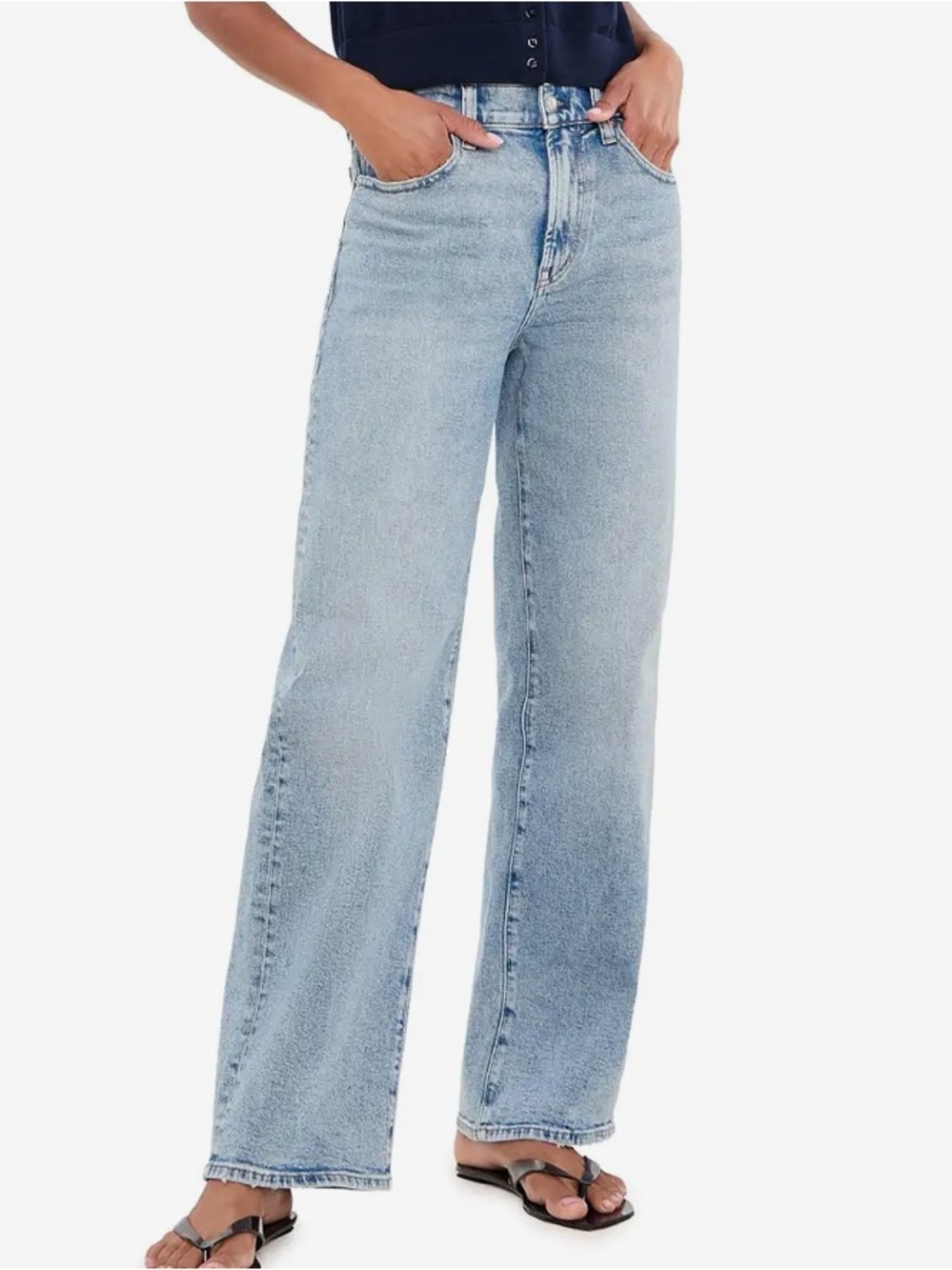Madewell The Perfect Vintage Wide Leg Crop Jean SZ 28T